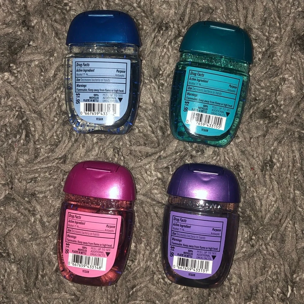 Bath & Body Works Disney Princess Anti Bacterial Hand Gel, Set of 4, New